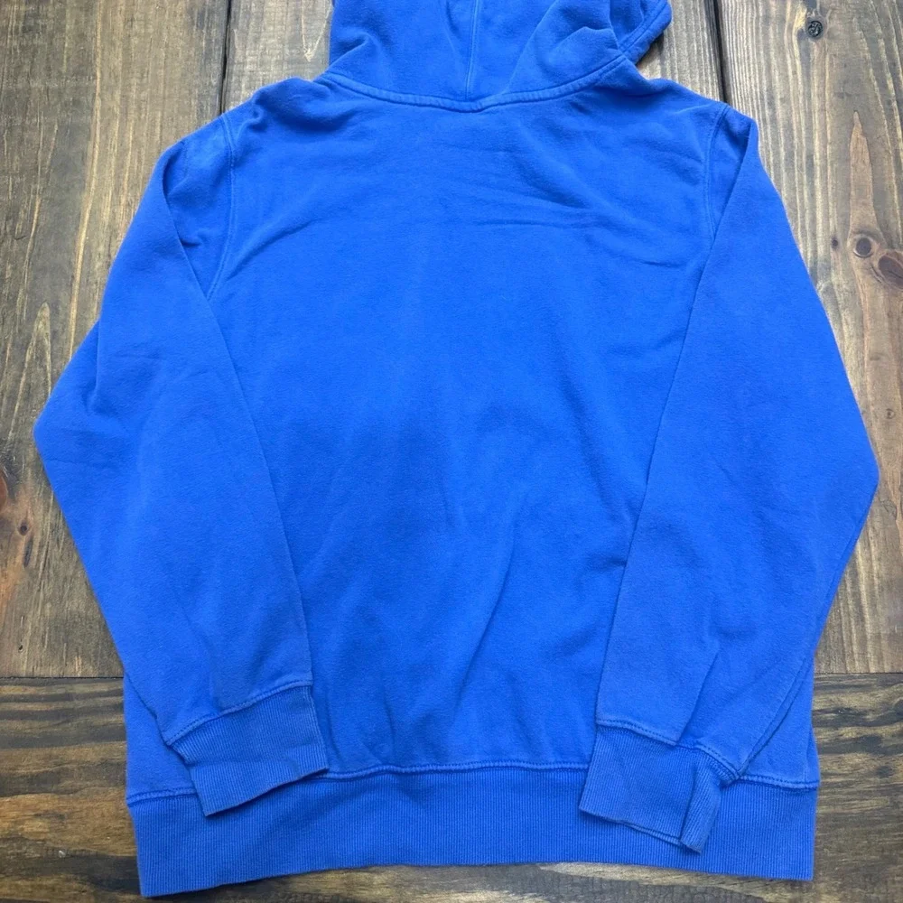 The North Face Mens‎ Hoodie Blue Logo Pullover Size L
